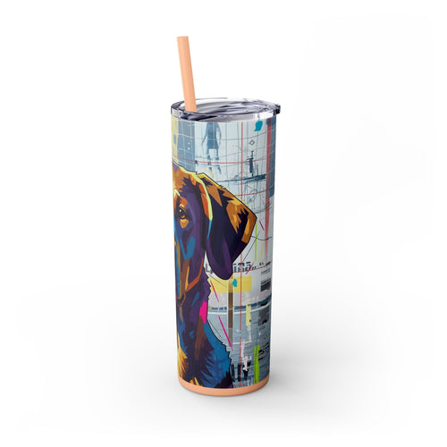 Skinny Tumbler with Straw – 20 oz Stainless Steel Cup