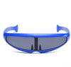 Personality Sunglasses Laser Glasses Men Women Sunglass Robots Silver Lens Sun Glasses Men's Driving Goggles Glasses