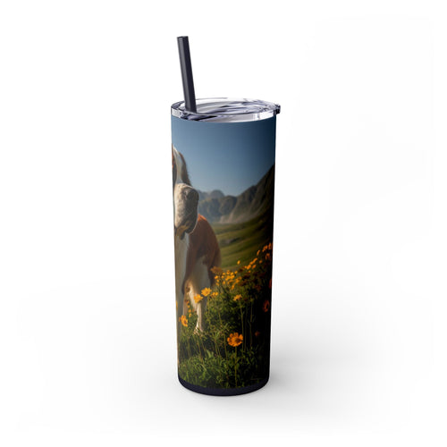 Skinny Tumbler with Straw – 20 oz Stainless Steel Cup