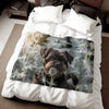 Sweatshirt Blanket – Plush Fleece Throw, 2 Size Options