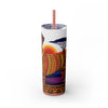 Skinny Tumbler with Straw – 20 oz Stainless Steel Cup