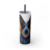 Skinny Tumbler with Straw – 20 oz Stainless Steel Cup