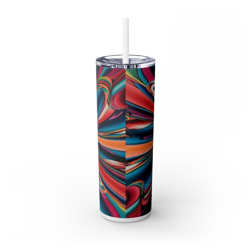 Skinny Tumbler with Straw – 20 oz Stainless Steel Cup