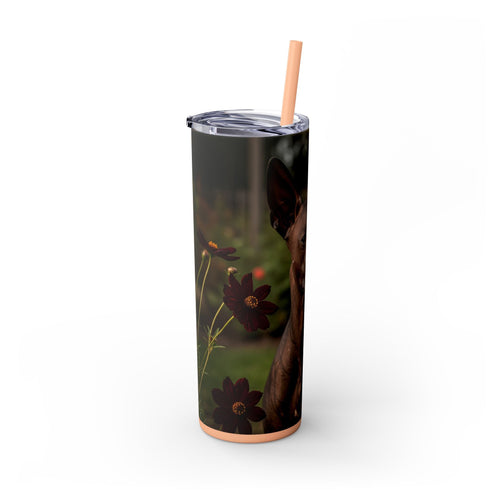 Skinny Tumbler with Straw – 20 oz Stainless Steel Cup