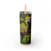 Skinny Tumbler with Straw – 20 oz Stainless Steel Cup