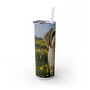 Skinny Tumbler with Straw – 20 oz Stainless Steel Cup