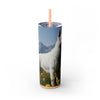 Skinny Tumbler with Straw – 20 oz Stainless Steel Cup