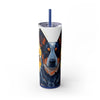Skinny Tumbler with Straw – 20 oz Stainless Steel Cup