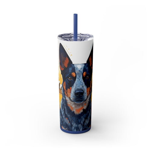 Skinny Tumbler with Straw – 20 oz Stainless Steel Cup