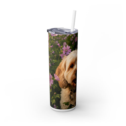 Skinny Tumbler with Straw – 20 oz Stainless Steel Cup