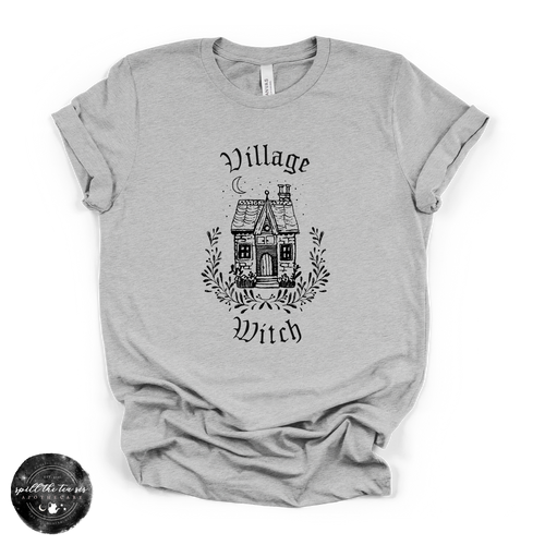 Village Witch House Tee | Cozy Cottage Witch Graphic T-Shirt