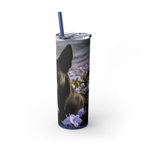 Skinny Tumbler with Straw – 20 oz Stainless Steel Cup