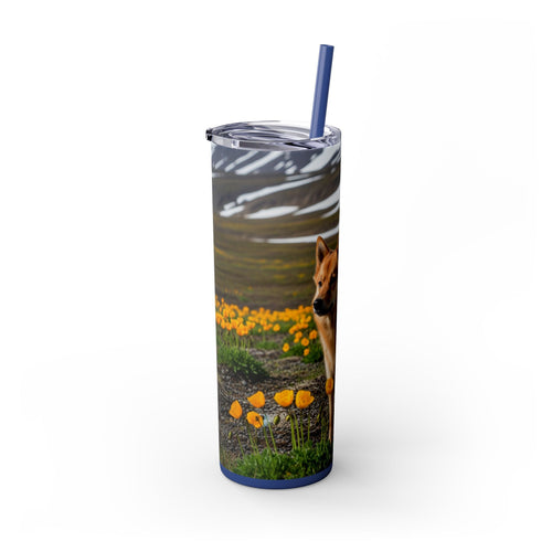 Skinny Tumbler with Straw – 20 oz Stainless Steel Cup