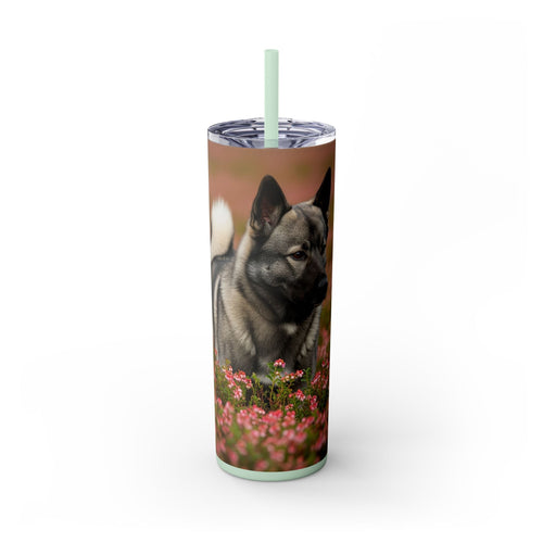 Skinny Tumbler with Straw – 20 oz Stainless Steel Cup