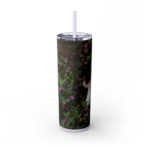 Skinny Tumbler with Straw – 20 oz Stainless Steel Cup