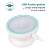 Human body induction night light Charging bedroom corridor lighting 360 degree LED rotating induction light