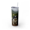 Skinny Tumbler with Straw – 20 oz Stainless Steel Cup