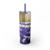 Skinny Tumbler with Straw – 20 oz Stainless Steel Cup