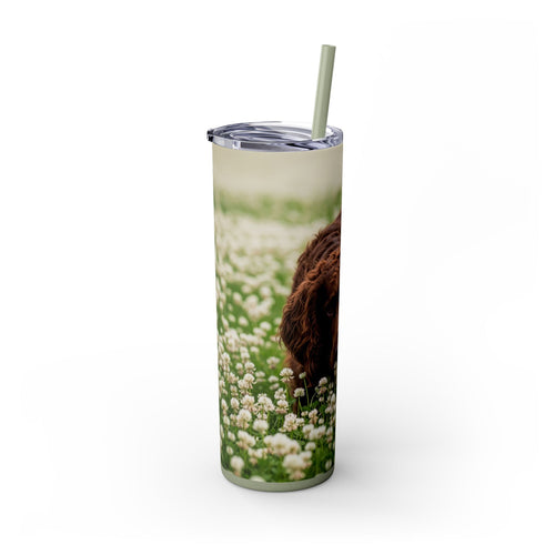 Skinny Tumbler with Straw – 20 oz Stainless Steel Cup