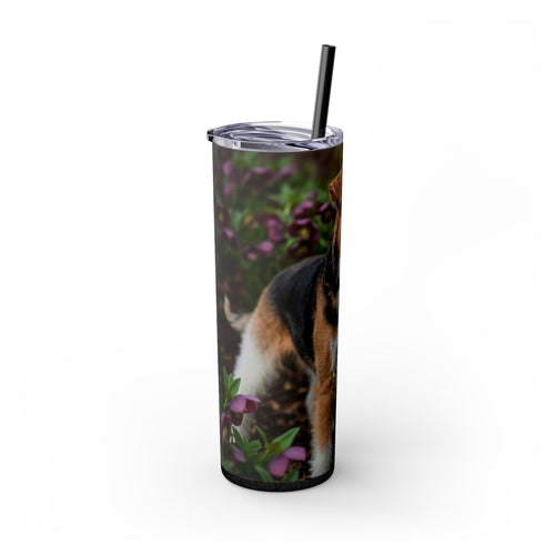 Skinny Tumbler with Straw – 20 oz Stainless Steel Cup