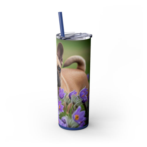 Skinny Tumbler with Straw – 20 oz Stainless Steel Cup