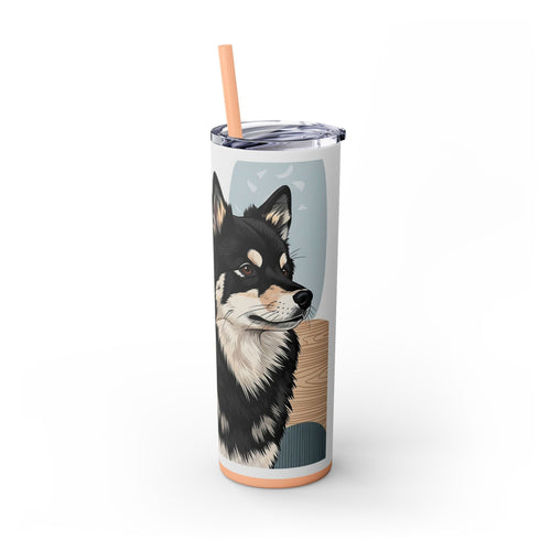 Skinny Tumbler with Straw – 20 oz Stainless Steel Cup