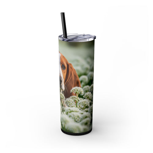 Skinny Tumbler with Straw – 20 oz Stainless Steel Cup