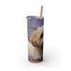 Skinny Tumbler with Straw – 20 oz Stainless Steel Cup