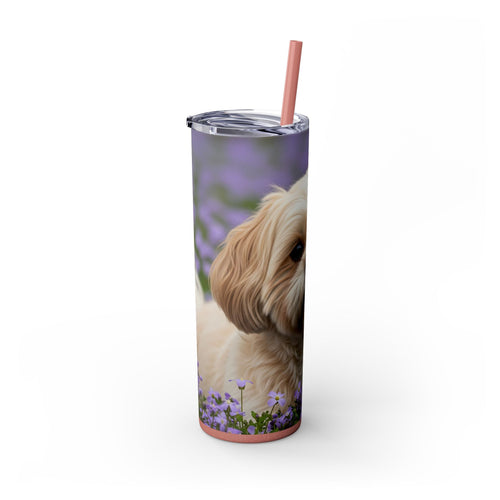 Skinny Tumbler with Straw – 20 oz Stainless Steel Cup