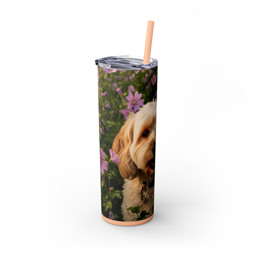 Skinny Tumbler with Straw – 20 oz Stainless Steel Cup