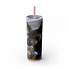 Skinny Tumbler with Straw – 20 oz Stainless Steel Cup