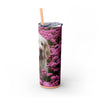 Skinny Tumbler with Straw – 20 oz Stainless Steel Cup
