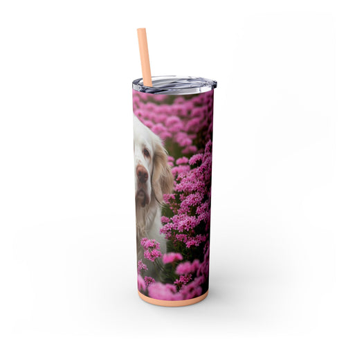 Skinny Tumbler with Straw – 20 oz Stainless Steel Cup