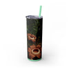 Skinny Tumbler with Straw – 20 oz Stainless Steel Cup