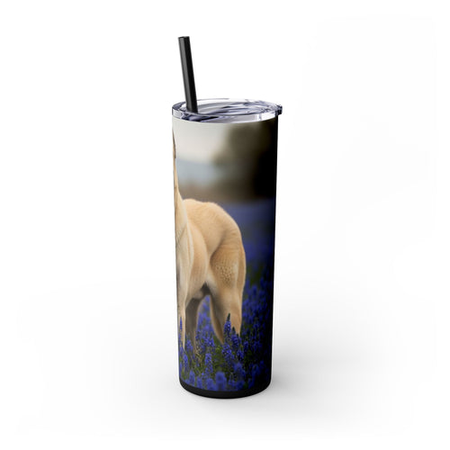 Skinny Tumbler with Straw – 20 oz Stainless Steel Cup