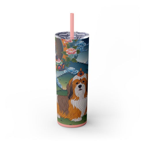 Skinny Tumbler with Straw – 20 oz Stainless Steel Cup