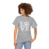 Love Paw Heavy Duty Unisex Tee Sizes Small - 5XL (11 colors)