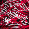 NEW LARGE plus size red CREATIVE ALL OVER  PRINT DESIGN T-shirt FOR MEN