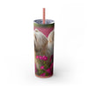 Skinny Tumbler with Straw – 20 oz Stainless Steel Cup