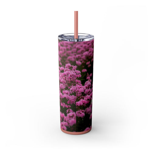 Skinny Tumbler with Straw – 20 oz Stainless Steel Cup
