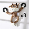 Squeaky Donkey Plush Dog Toy