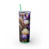 Skinny Tumbler with Straw – 20 oz Stainless Steel Cup