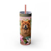 Skinny Tumbler with Straw – 20 oz Stainless Steel Cup