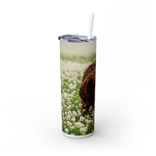 Skinny Tumbler with Straw – 20 oz Stainless Steel Cup