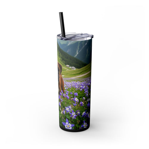 Skinny Tumbler with Straw – 20 oz Stainless Steel Cup