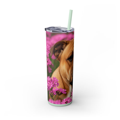 Skinny Tumbler with Straw – 20 oz Stainless Steel Cup