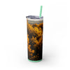 Skinny Tumbler with Straw – 20 oz Stainless Steel Cup