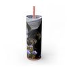 Skinny Tumbler with Straw – 20 oz Stainless Steel Cup