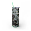 Skinny Tumbler with Straw – 20 oz Stainless Steel Cup