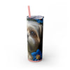 Skinny Tumbler with Straw – 20 oz Stainless Steel Cup